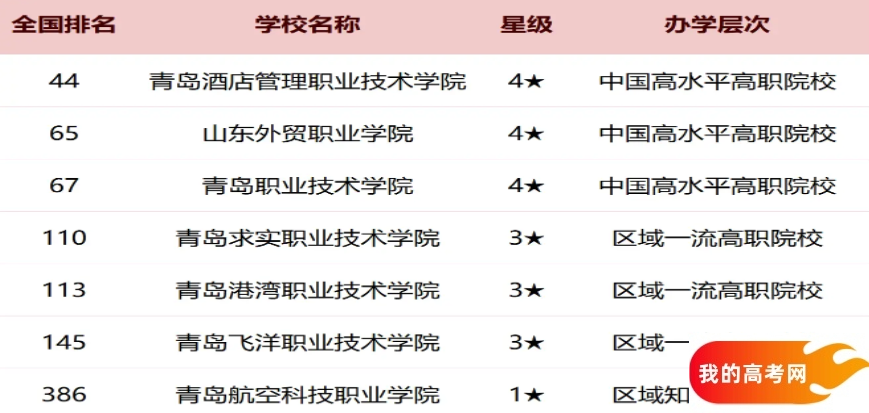 青岛2025各大学最新排行榜 院校排名完整版(图3)