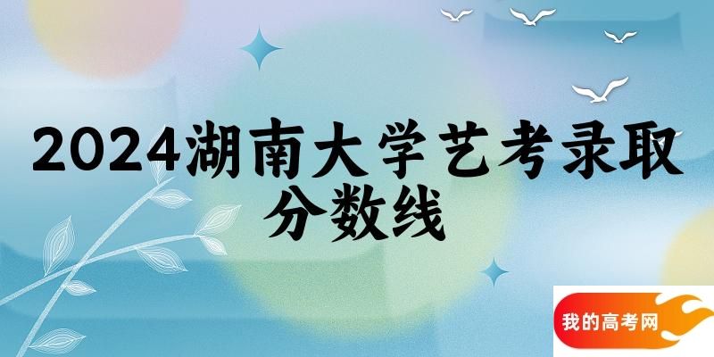 湖南大学2024艺术生录取分数线 2025艺考生参考