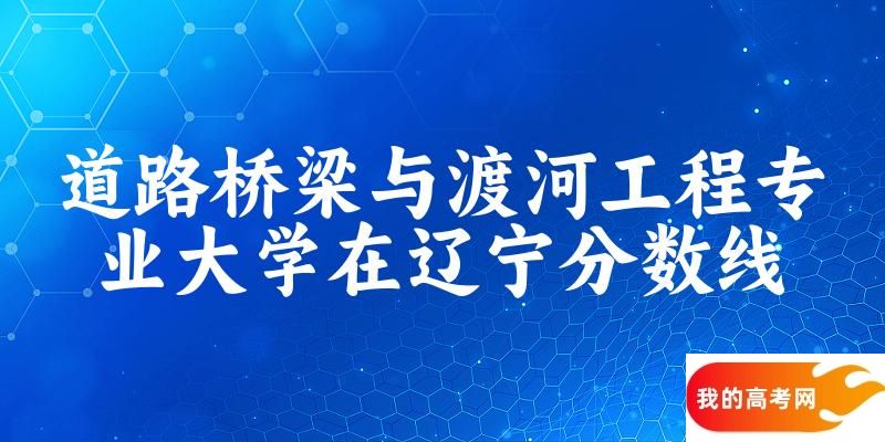 2024道路桥梁与渡河工程专业辽宁录取分数线多少分 附专业就