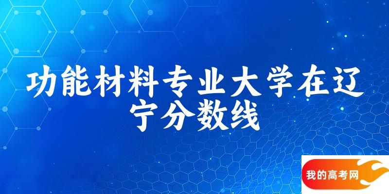 2024功能材料专业辽宁录取分数线多少分 附专业就业方向 (2025参考)