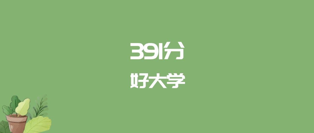 391分能上什么大学?附一本大学名单(2026高考)