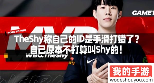 TheShy称自己的ID是手滑打错了？自己原本不打算叫Shy的！