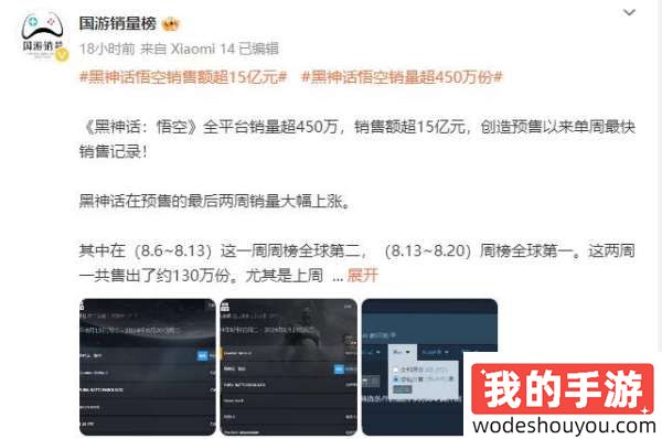 卖疯了？分析称《黑神话：悟空》全平台销量有望突破500万乃至700万