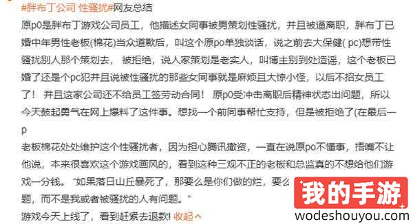 游戏新视界-《黑神话：悟空》被曝“疑似抄袭”？胖布丁游戏公司竟发生员工性骚扰事件？(图10)