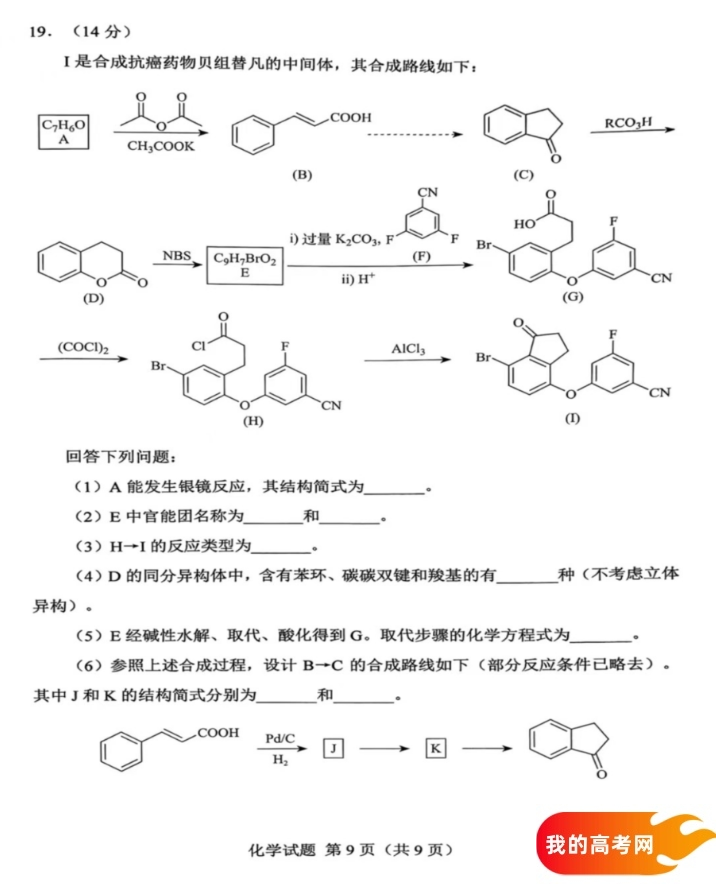 八省联考2025届高三新高考适应性考试各科答案及试卷汇总(图301)