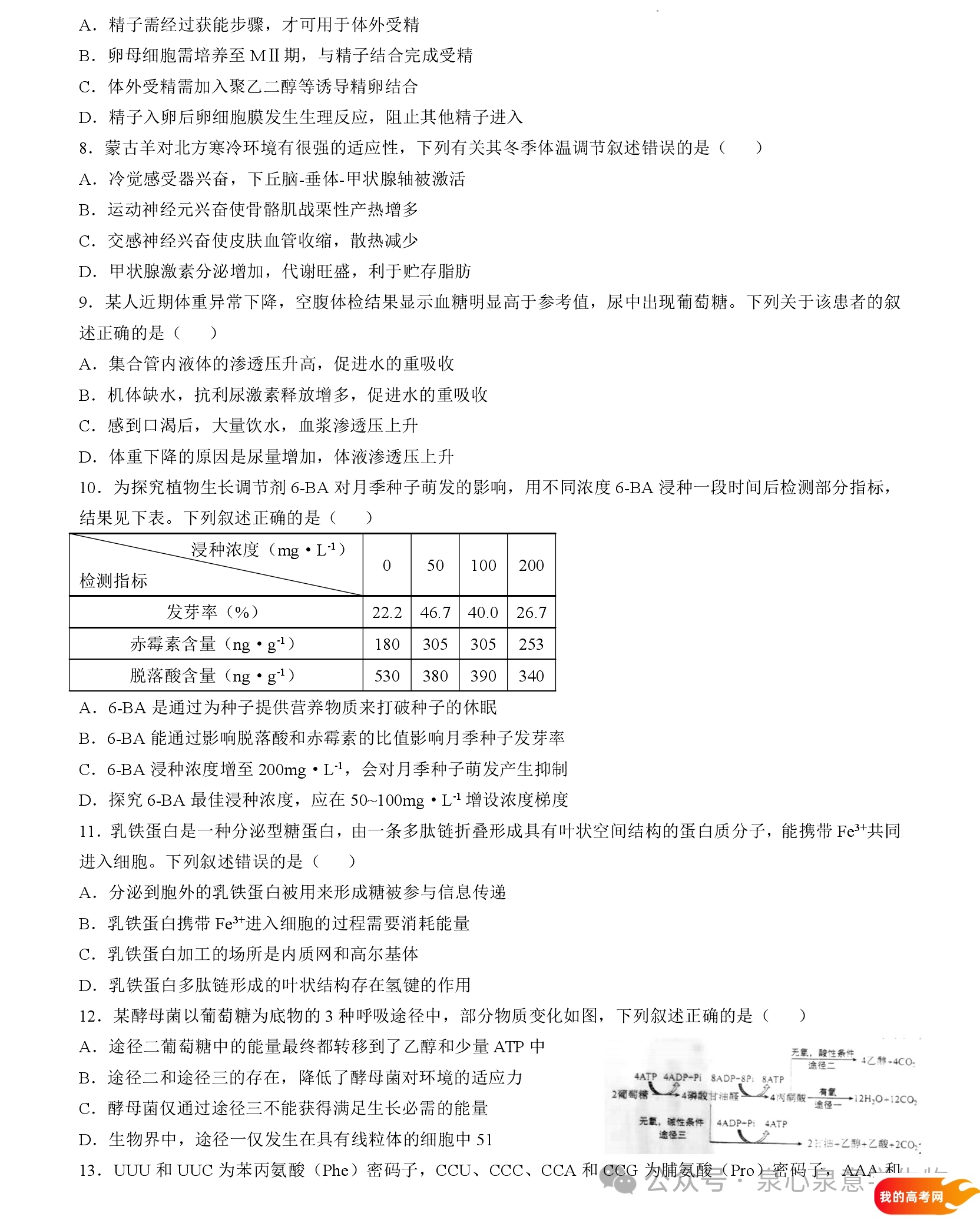 八省联考2025届高三新高考适应性考试各科答案及试卷汇总(图303)