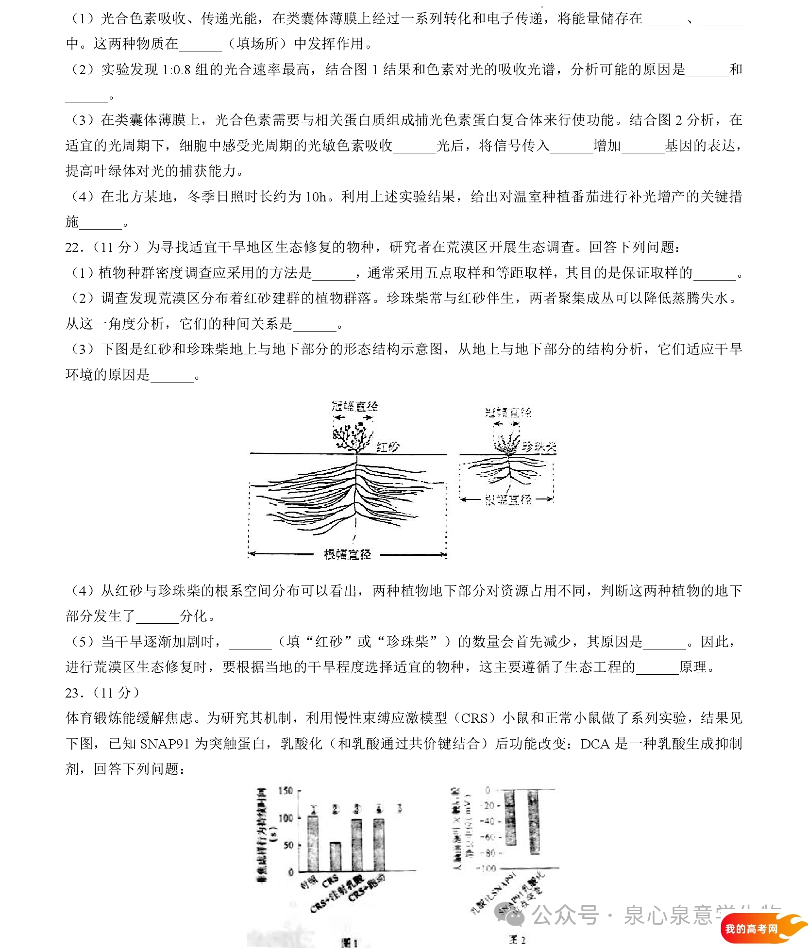 八省联考2025届高三新高考适应性考试各科答案及试卷汇总(图306)